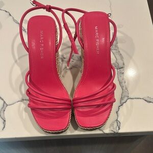 Marc Fisher Fuchsia Strappy Heels